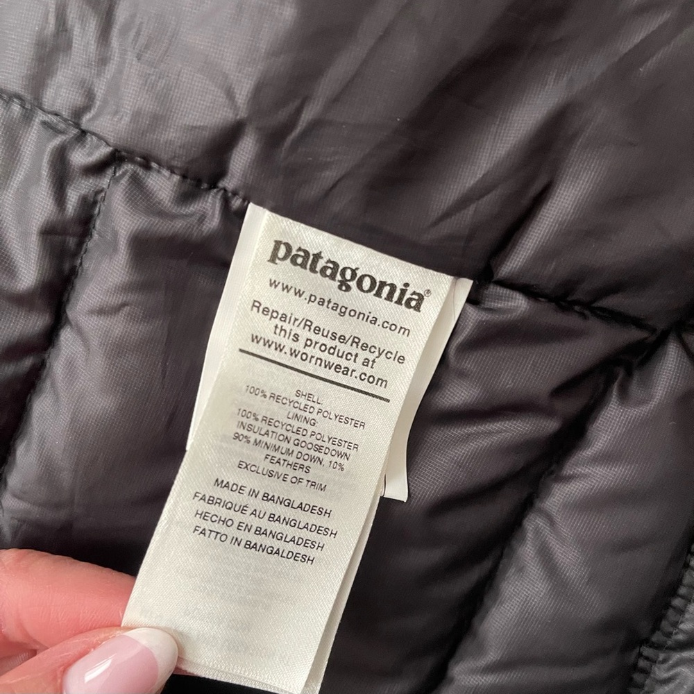 Patagonia Down Sweater Jacket Womens XL Puffer Full Zip Lightweight Warm Coat - Picture 8 of 9